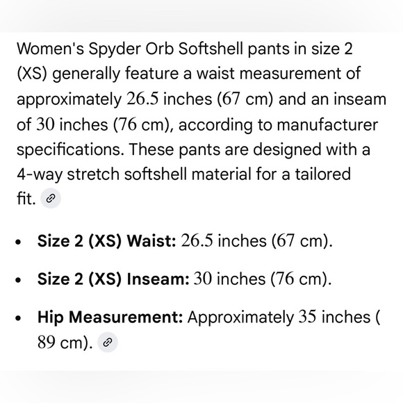 Spyder Women’s Orb softshell snow pants - Picture 9 of 9